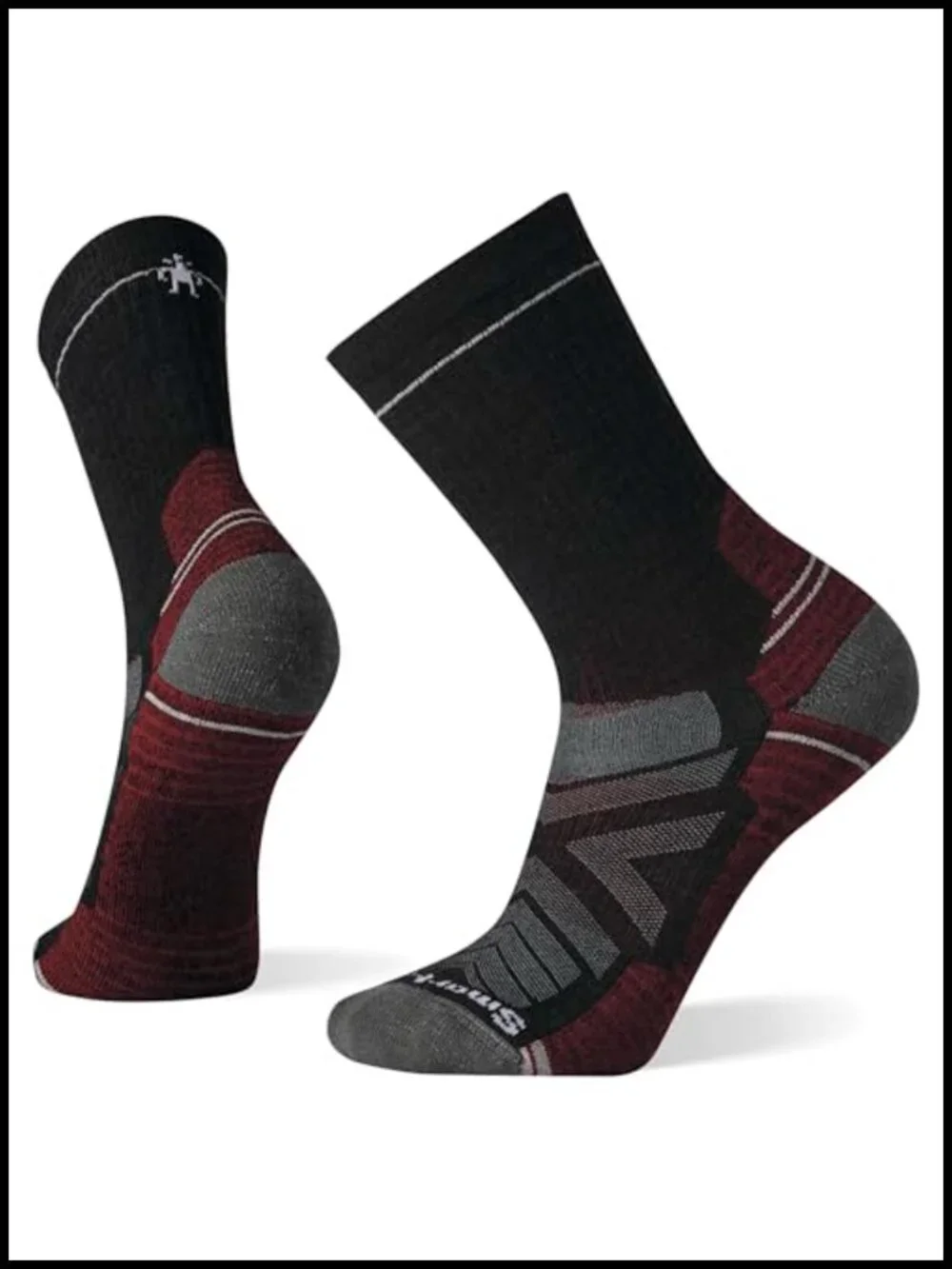 Men's Merino Wool Hiking Crew Socks Light Cushion